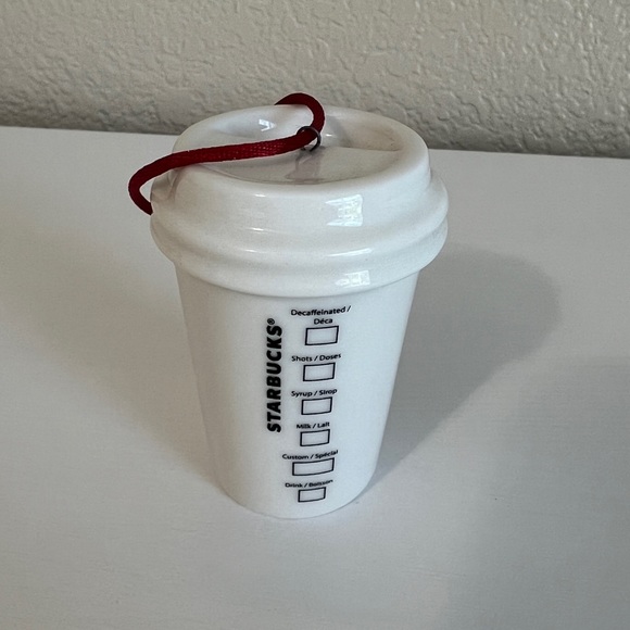 Starbucks Mini Coffee Cup Ornament 2014 - Picture 3 of 4